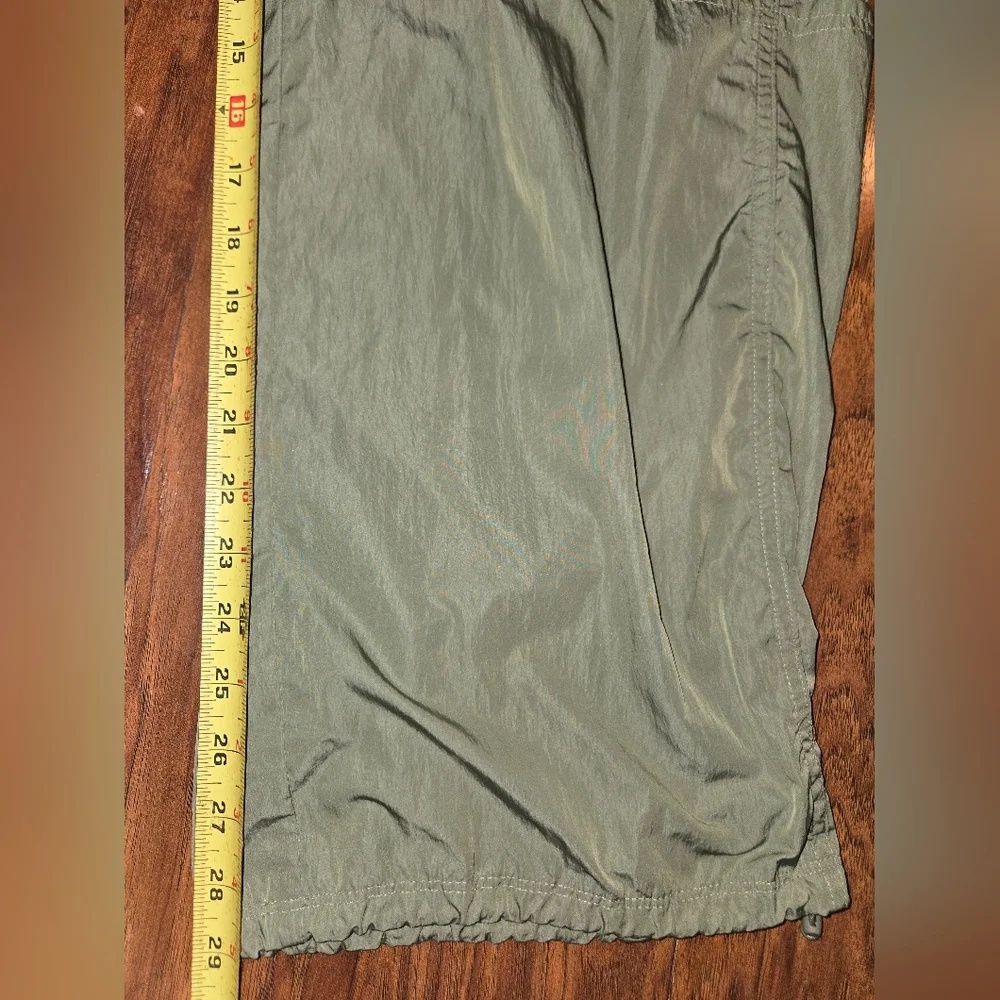 Aerie Offline Green Baggy Wide Leg Lightweight Pants Small - Picture 6 of 10